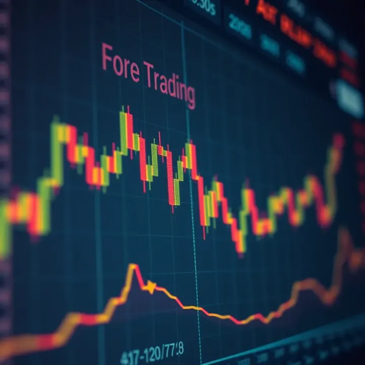 Detailed chart showing currency exchange rates fluctuating over time