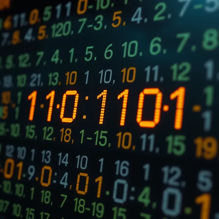 Diagram illustrating binary digits being added with carryover effect