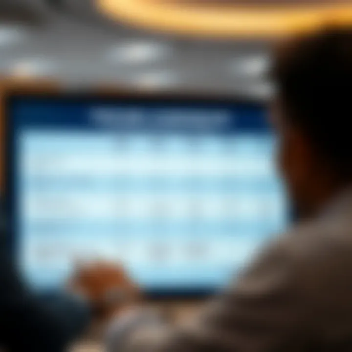 Comparison chart showing features of various paper trading applications for investors