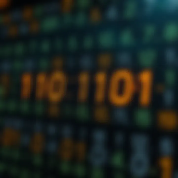 Diagram illustrating binary digits being added with carryover effect