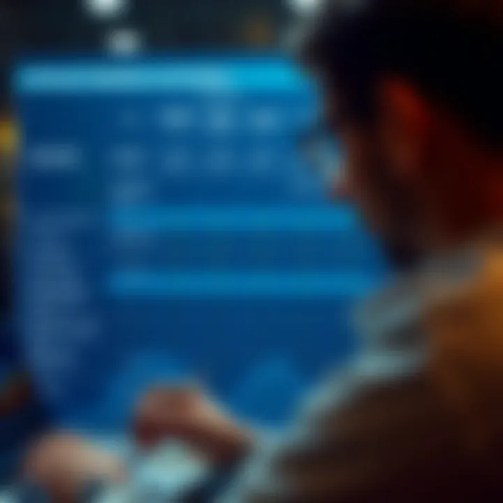 Comparison chart showing features and ratings of multiple trading applications available in India