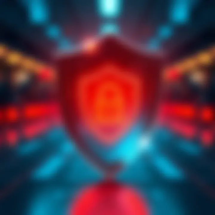 Security Considerations for Selecting a Low Charge Trading Platform Secure digital shield symbolizing safety in online trading platforms