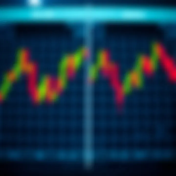 Visual comparison of bullish and bearish candlestick patterns highlighting market trend reversals