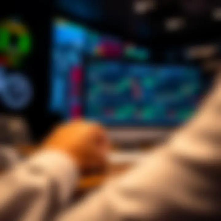 Digital learning environment showcasing an online course interface focused on options trading strategies