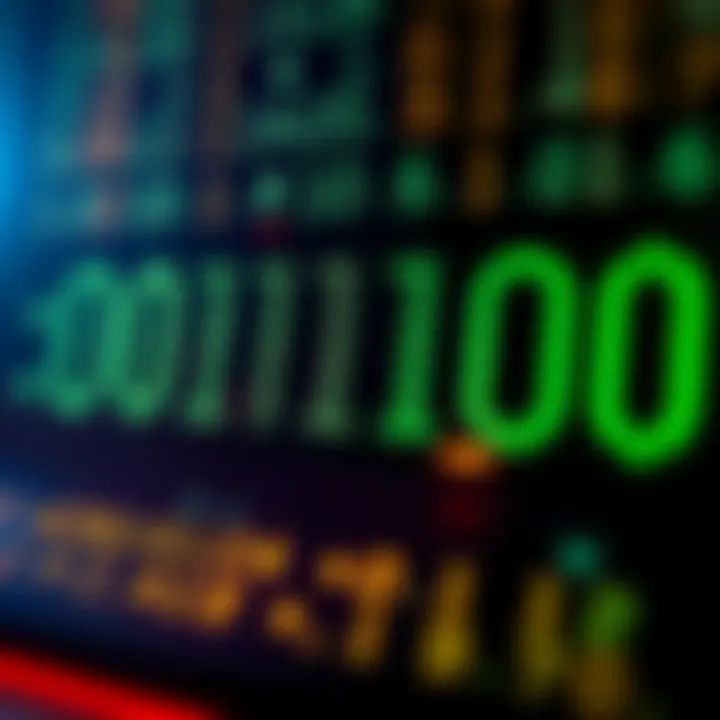 Illustration showing binary digits with place values highlighted