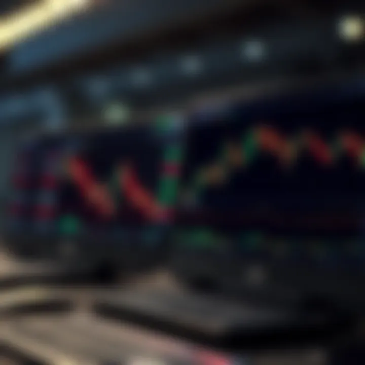 Illustration of digital trading platforms with charts and currency symbols