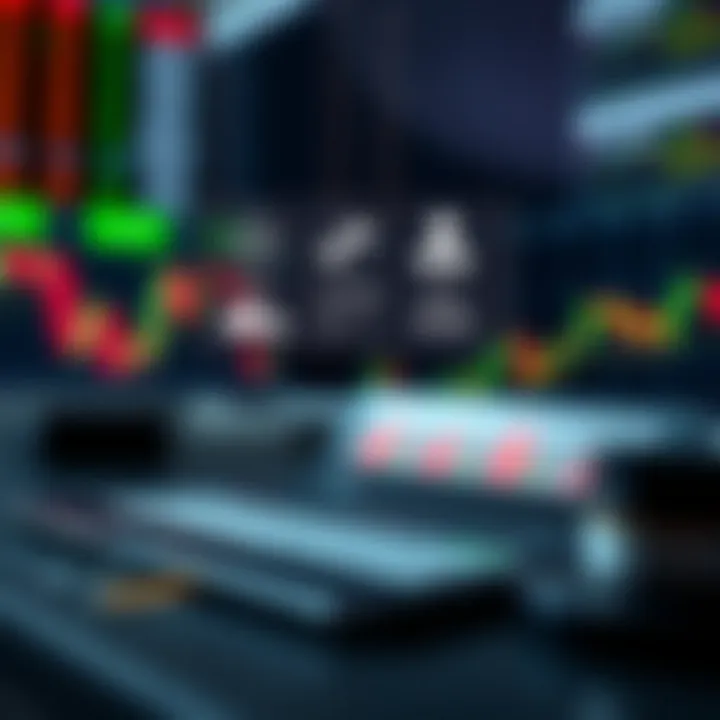 Illustration of stock selection and timing tools with risk management icons