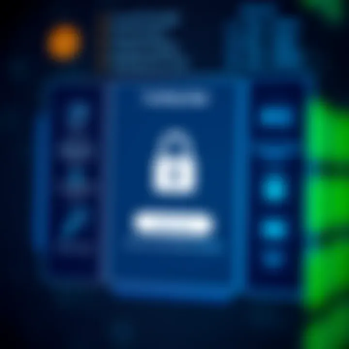 Secure login screen emphasizing advanced safety measures for trading app users