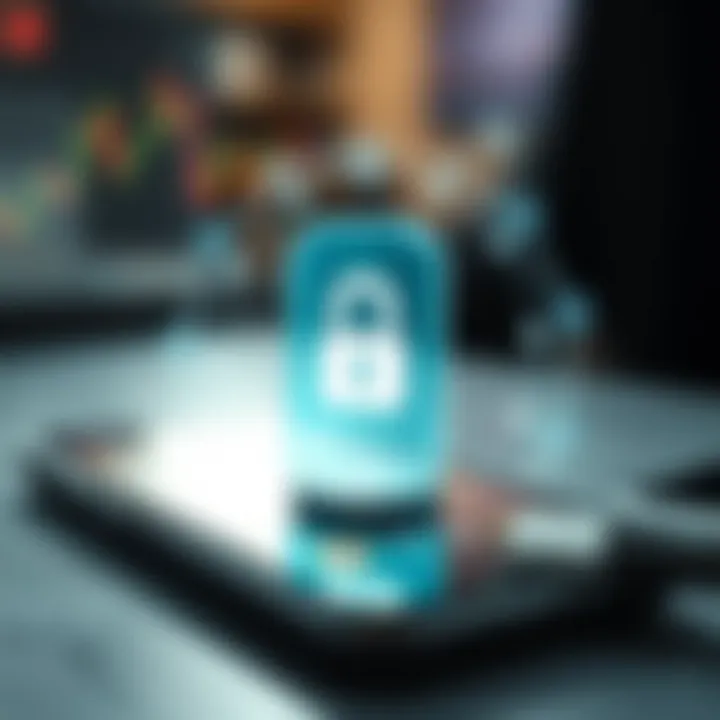 Illustration of a secure digital transaction symbolizing safe and legal trading practices on a smartphone