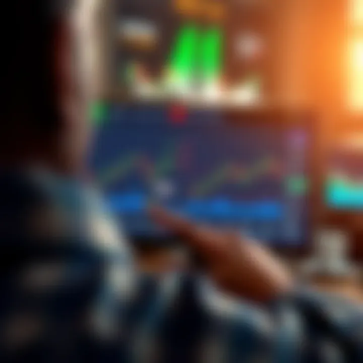 User Interface of a Leading Trading App in India User interface of a reliable trading application showing stock charts and market data