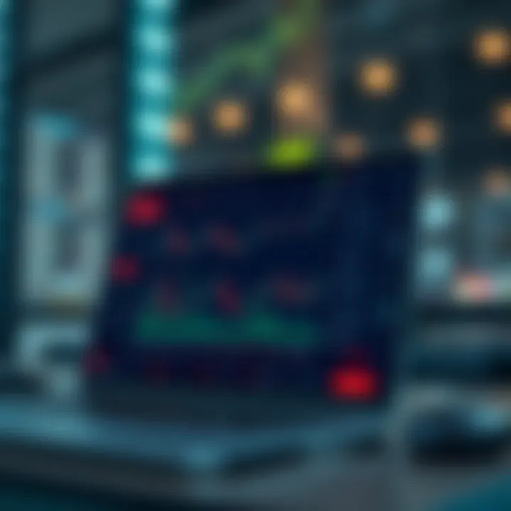 User interface of a popular online trading application showing market trends and stock options