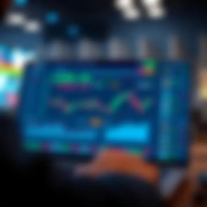 User-friendly interface of a leading Indian trading app displaying stock charts and portfolio overview