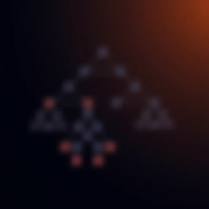 Diagram illustrating multiple binary tree shapes highlighting differences in node arrangement and branching patterns