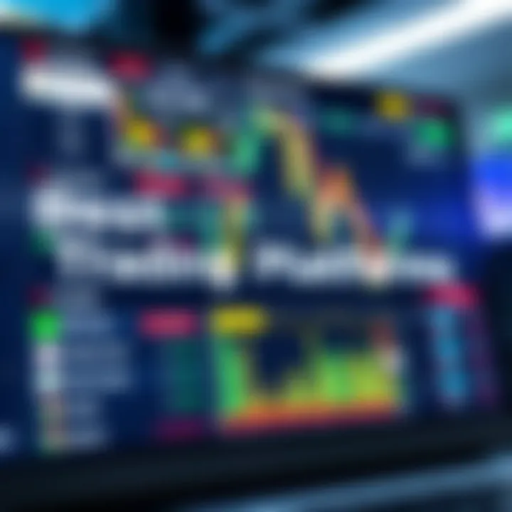 Comparison of features and benefits of popular trading platforms on a digital screen