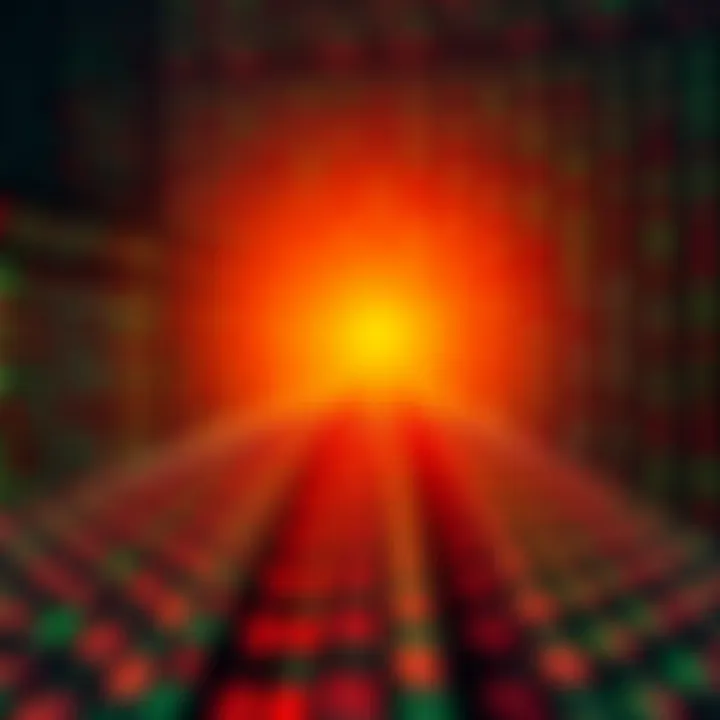 Visual representation of binary search dividing data to find target efficiently