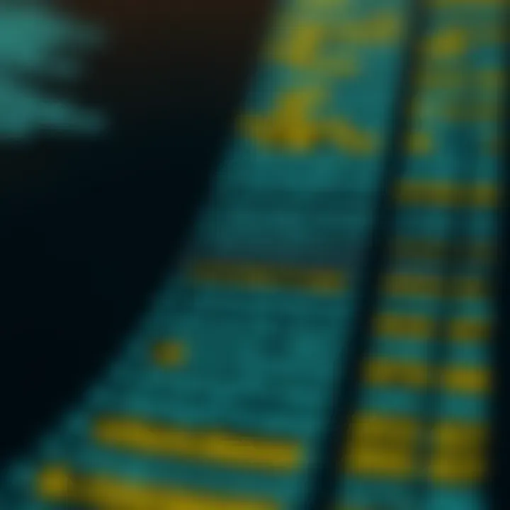 Illustration of binary search algorithm narrowing down search range within a sorted list