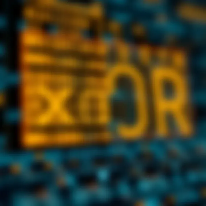 Graphic illustrating applications of binary XOR in error detection and cryptographic encryption