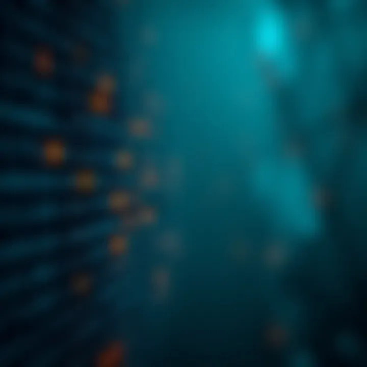 Binary Search Technique Representation Illustration showing the division of a sorted list to locate a target value using binary search