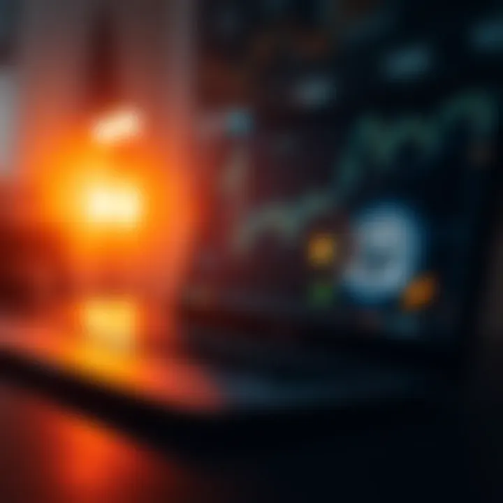 Illustration of a secure online trading platform with regulatory badges