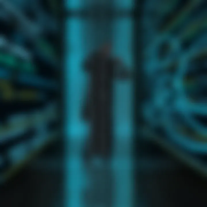 Diagram showing sequential search through a list of data elements