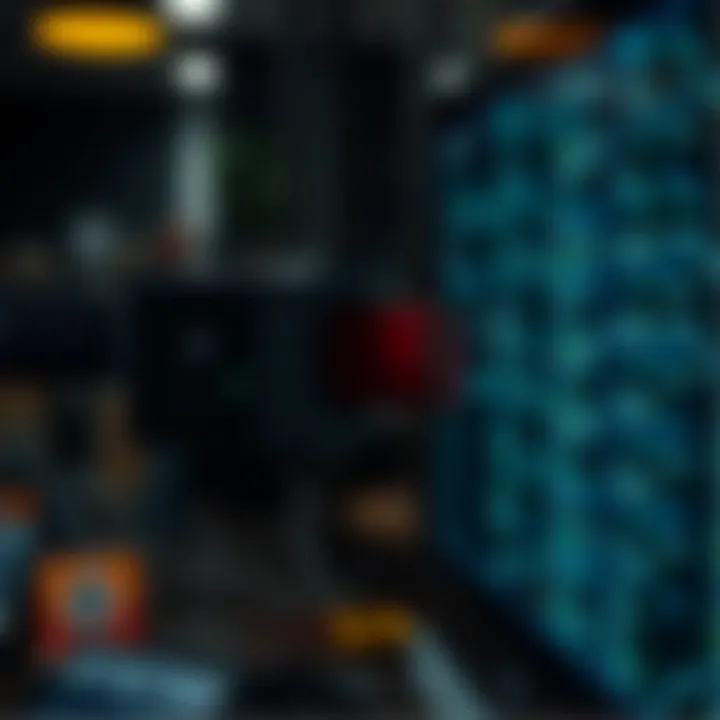 Illustration showing a linear search scanning through elements sequentially to find a target value