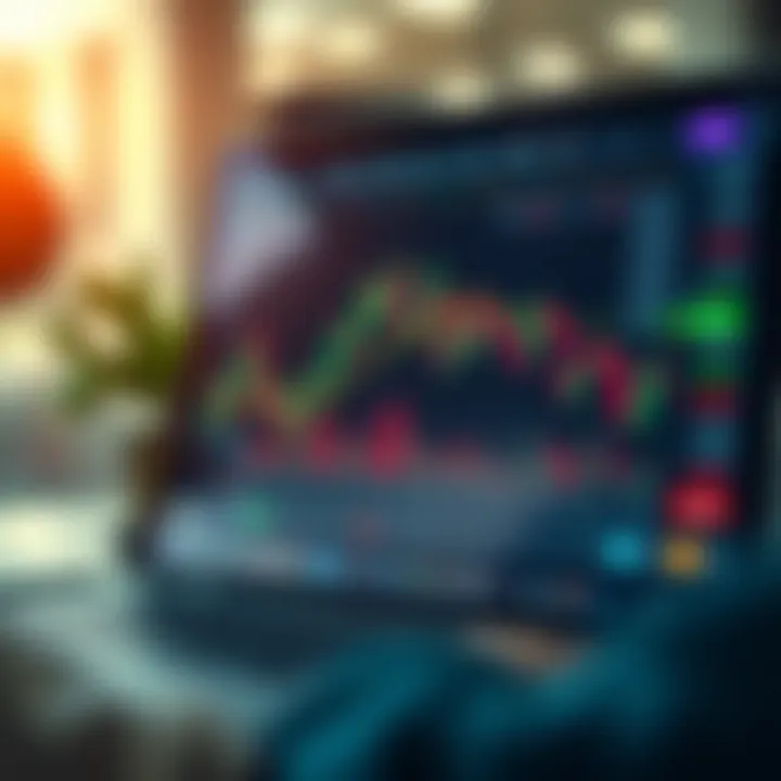 Exploring Features of Live Paper Trading Platforms User interface of a trading application displaying portfolio performance and trade options