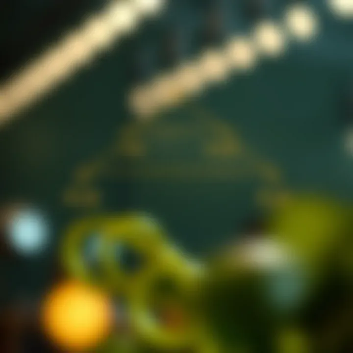 Diagram of a binary tree highlighting the lowest common ancestor node between two selected nodes