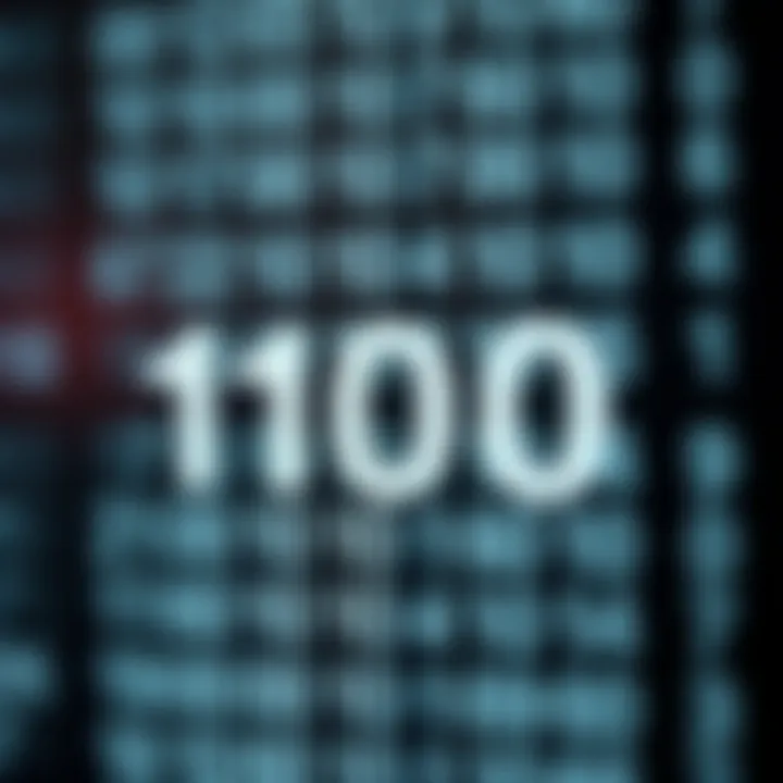 Diagram showing binary digits with labeled bits illustrating binary representation