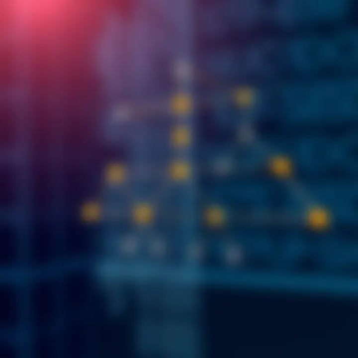 Diagram showing the structure of a one way threaded binary tree with threaded pointers connecting nodes