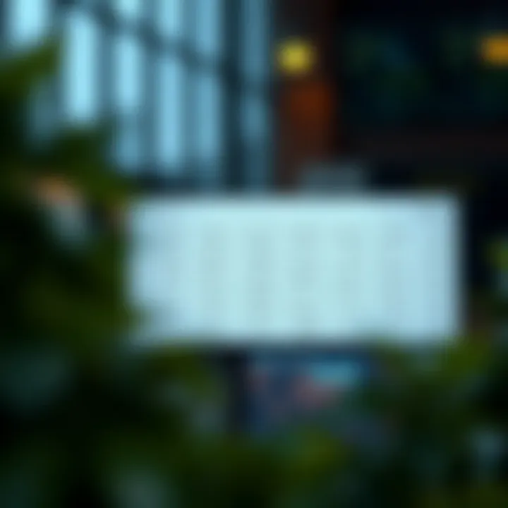 Diagram showing dynamic programming table used to calculate optimal binary search tree configurations