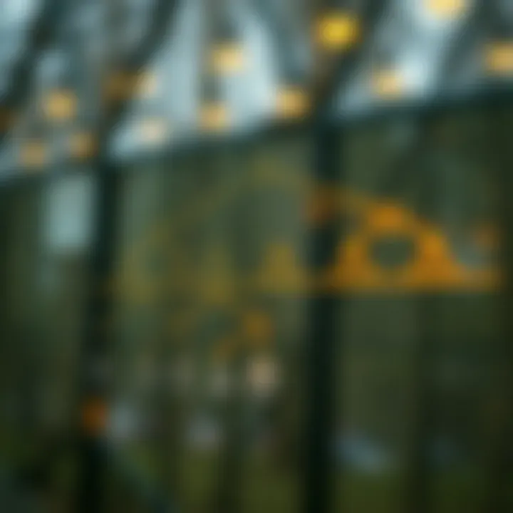 Diagram illustrating the structure of an optimal binary search tree highlighting node connections based on access frequency