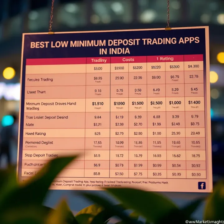 Comparison chart highlighting different trading apps with emphasis on costs and user ratings