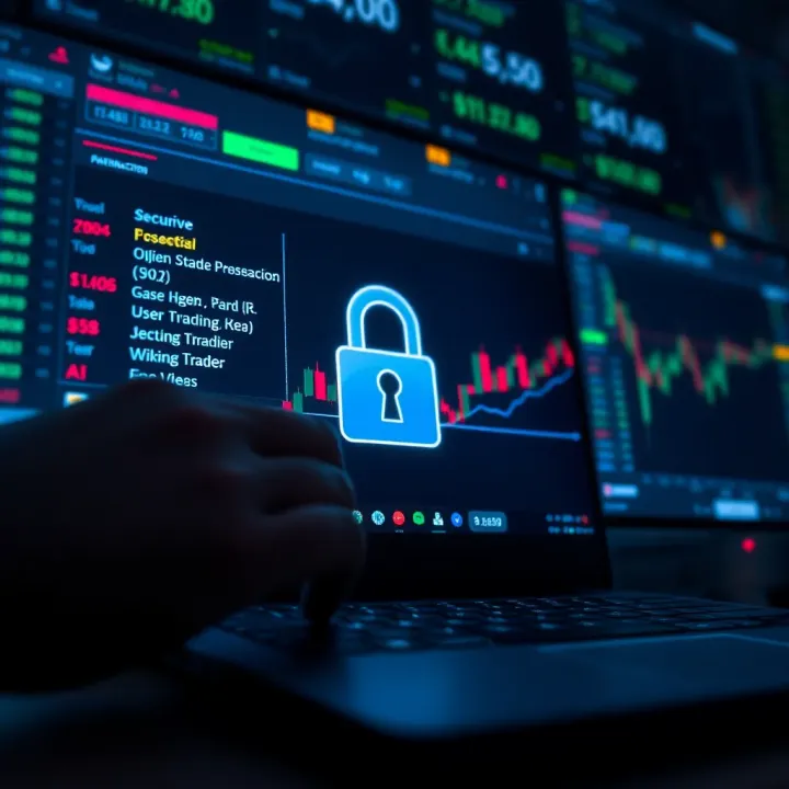 Secure Transactions in Online Trading Applications Secure online transaction screen emphasizing data protection and user authentication