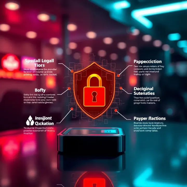 Graphic illustrating secure login and data protection features for a digital trading platform