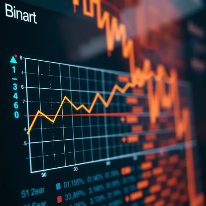 Graph showing comparison of efficiency between binary search and linear search algorithms