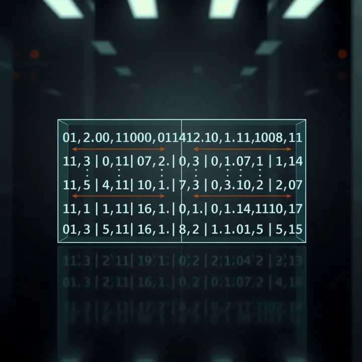 Diagram showing binary search dividing a sorted list to efficiently locate a target value