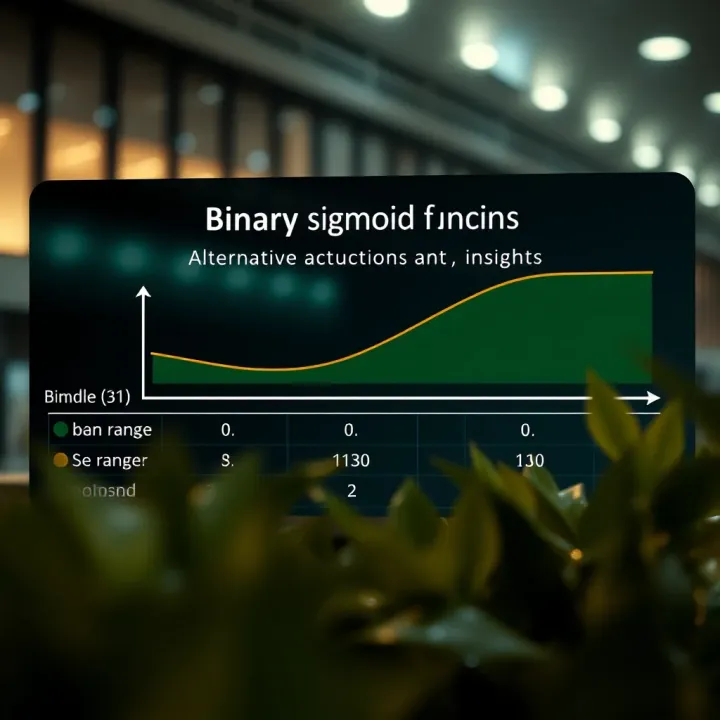 Diagram comparing the binary sigmoid function with alternative activation functions highlighting their differences in output ranges and characteristics