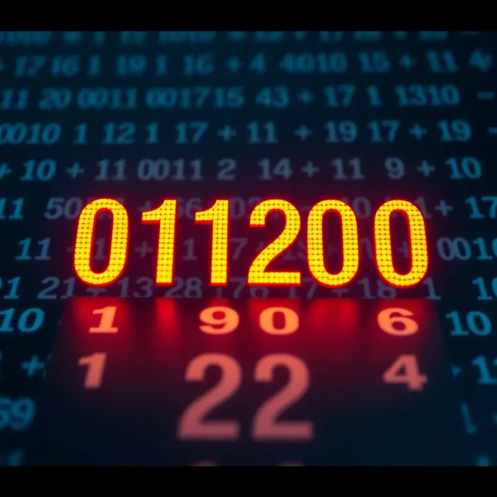 Illustration displaying the division by two method for transforming decimal numbers into binary representation