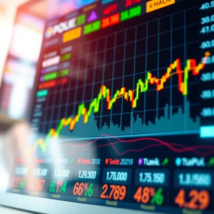 Graph showing stock price fluctuations during a single trading day in the Indian market
