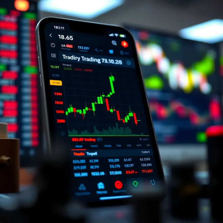 User-friendly interface of a top Indian trading app displaying real-time stock market data