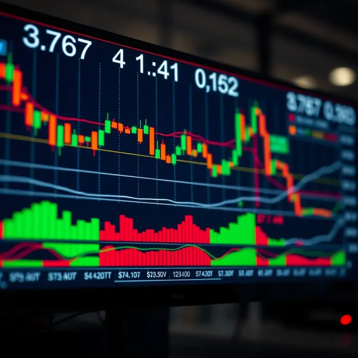 Real-Time Identification of Advanced Chart Patterns Real-time trading screen with multiple chart patterns displayed for market analysis