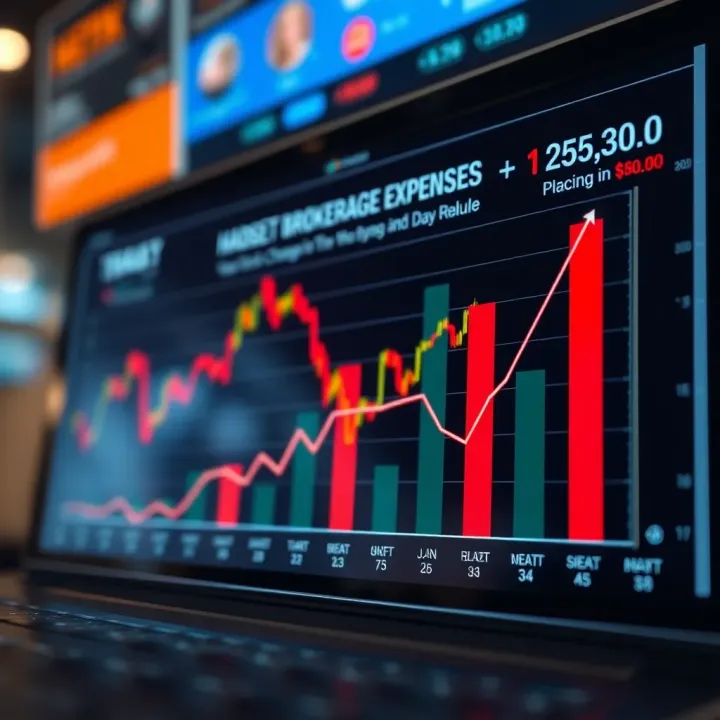 Graph illustrating hidden costs and additional charges impacting intraday trading expenses