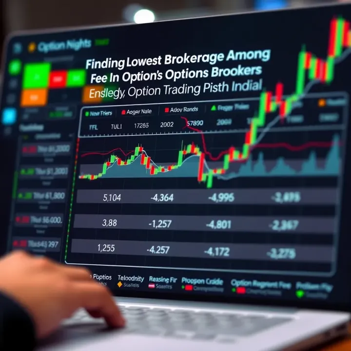 Chart comparing brokerage fees of leading options trading platforms in India