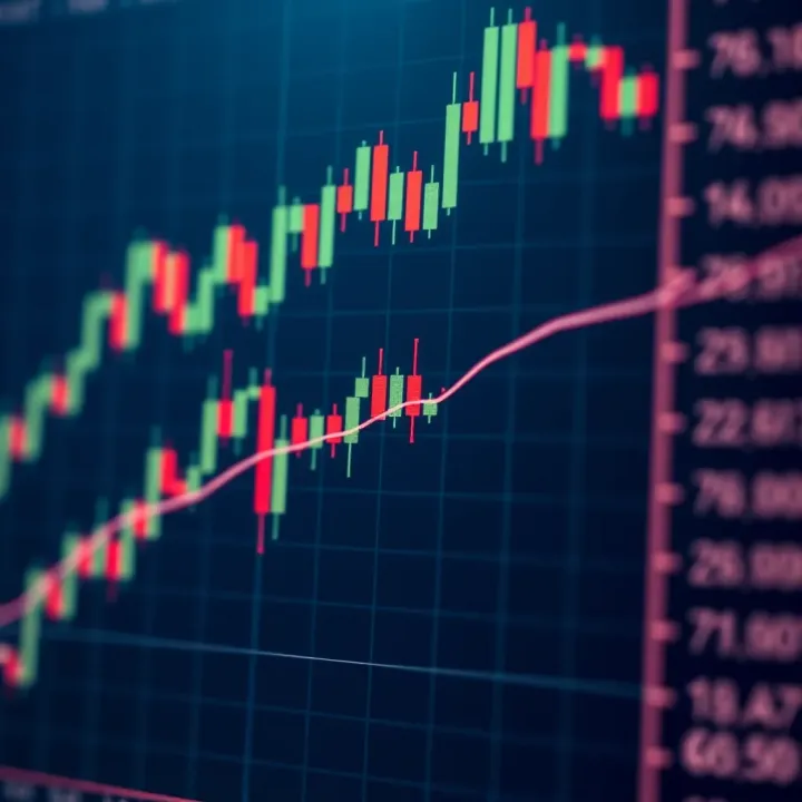 Bullish cup and handle chart pattern indicating potential upward price breakout