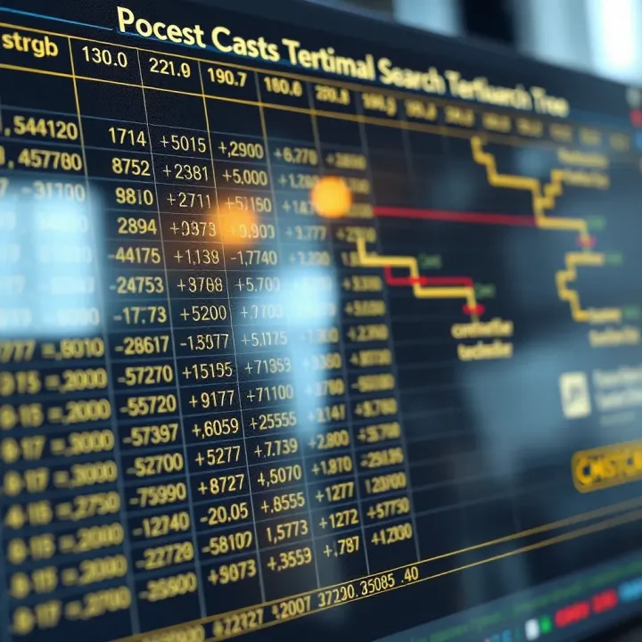 Dynamic programming table showing cost calculations for constructing an optimal binary search tree