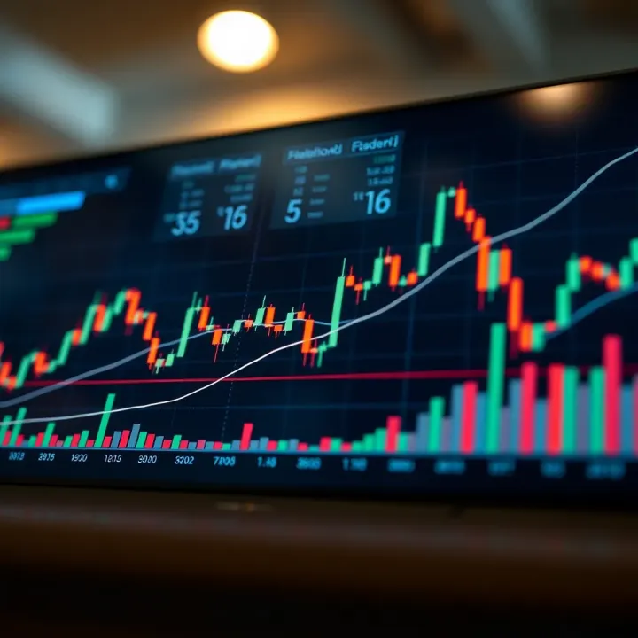 Diagram illustrating candlestick formations combined with technical indicators for enhanced trading decisions