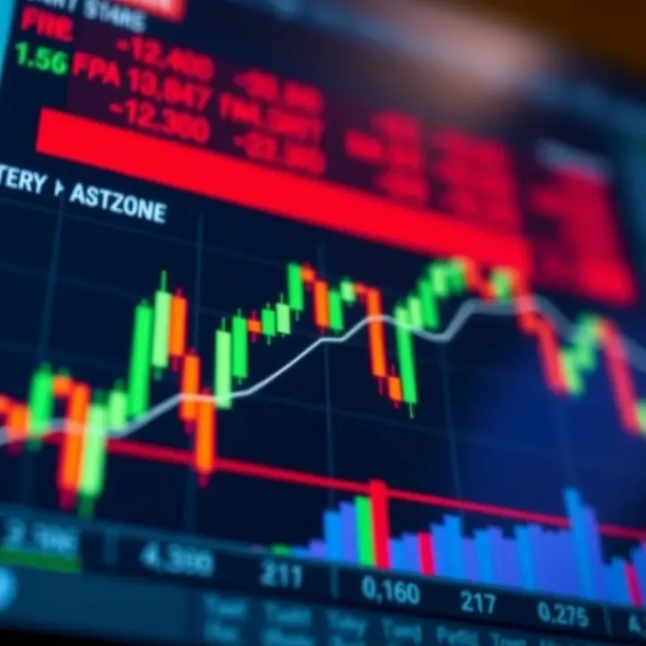 Chart highlighting common candlestick patterns used in trading for market analysis