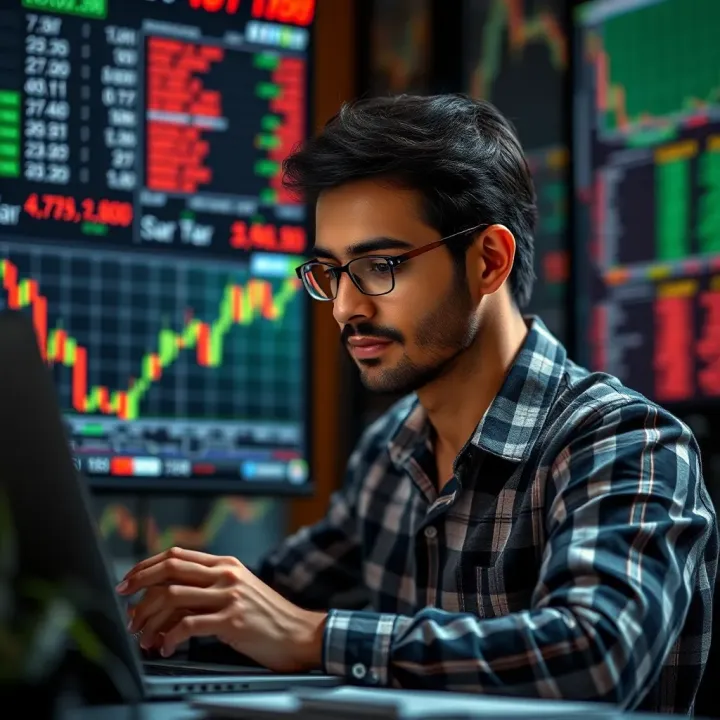 Conceptual representation of transitioning from simulated paper trading to real stock market investing
