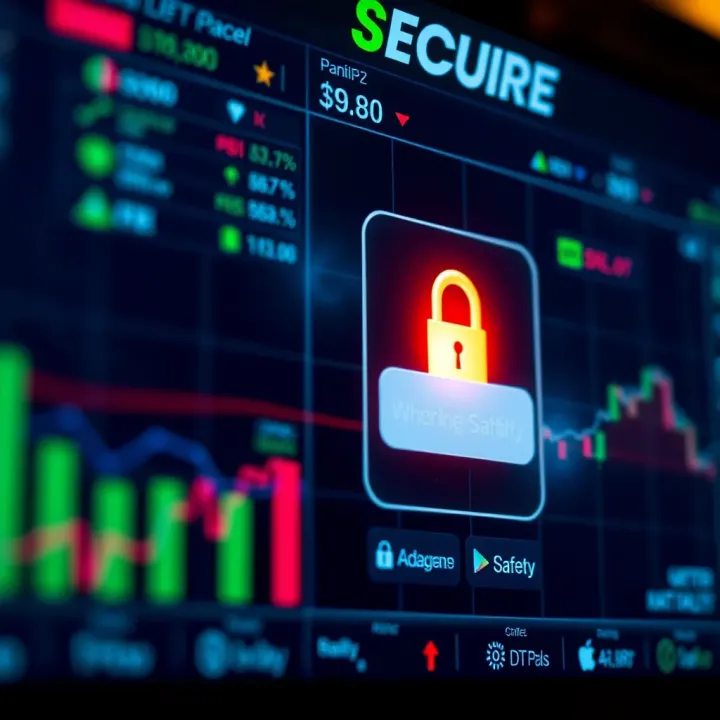 Secure Login Features Ensuring Safety in Online Trading Applications Secure login screen highlighting safety features and encryption for online trading apps