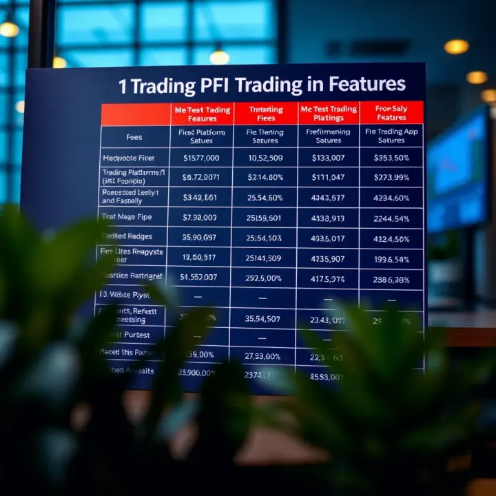 Comparison chart showing fees and features of various trading apps in India for beginner investors
